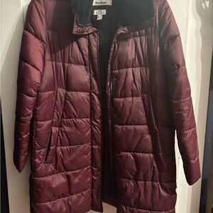 Barbour Women's Burgundy Quilted Coat